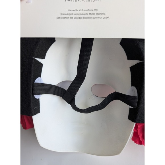 Day of the Dead Face Mask Floral Headband Molded Hard Plastic - Picture 11 of 13